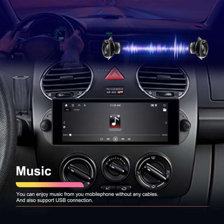 For Volkswagen Beetle 2002-2010 6.86 inch 2+64G Horizontal Screen Android Car Player, Spec: Stand...