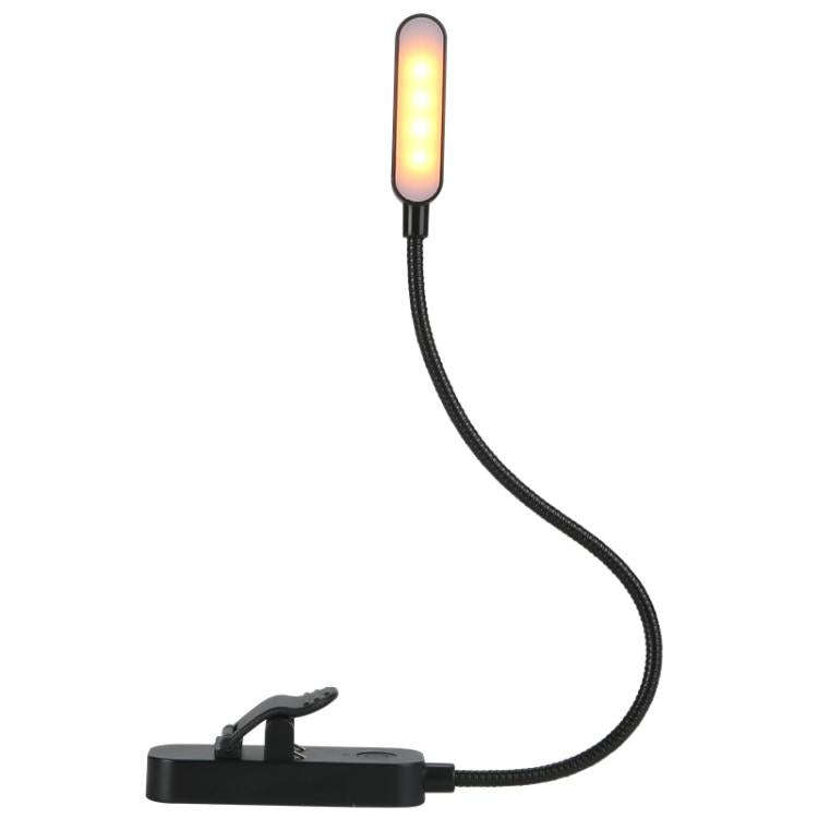 Hose Clip Book Light Night Reading Lamp Adjustable Brightness USB Rechargeable Book Clip Lights(8...