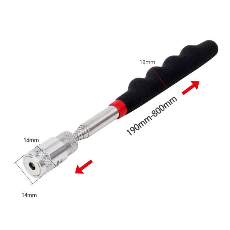 Telescopic Magnetic Picker Magnetic Rod Auto Repair Tool Metal Picker, Spec: Two-color 8LB with L...
