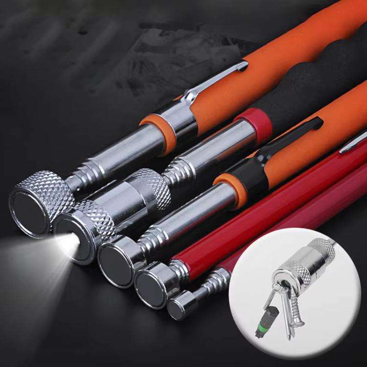 Telescopic Magnetic Picker Magnetic Rod Auto Repair Tool Metal Picker, Spec: Two-color Glossy 20LB