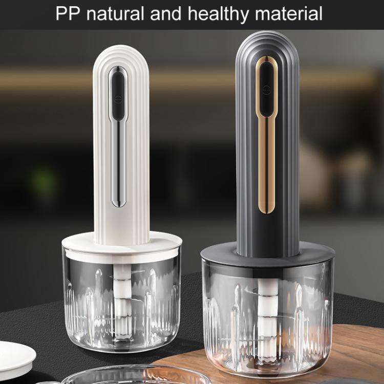Small Baby Food Processor Kitchen Multifunction Cordless Electrical Meat Grinder(White)
