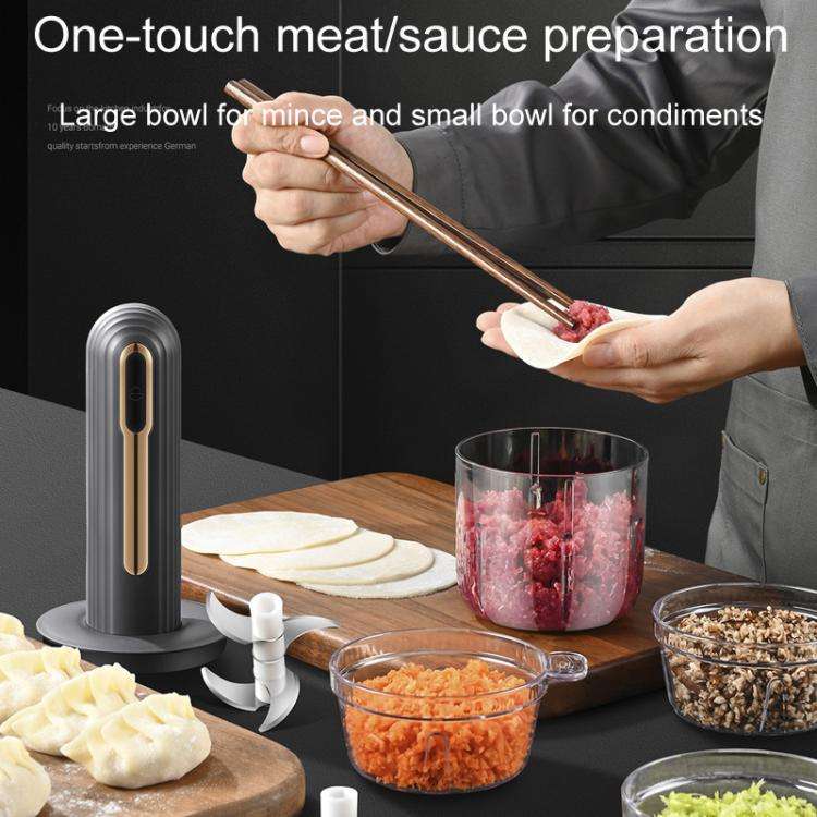 Small Baby Food Processor Kitchen Multifunction Cordless Electrical Meat Grinder(White)