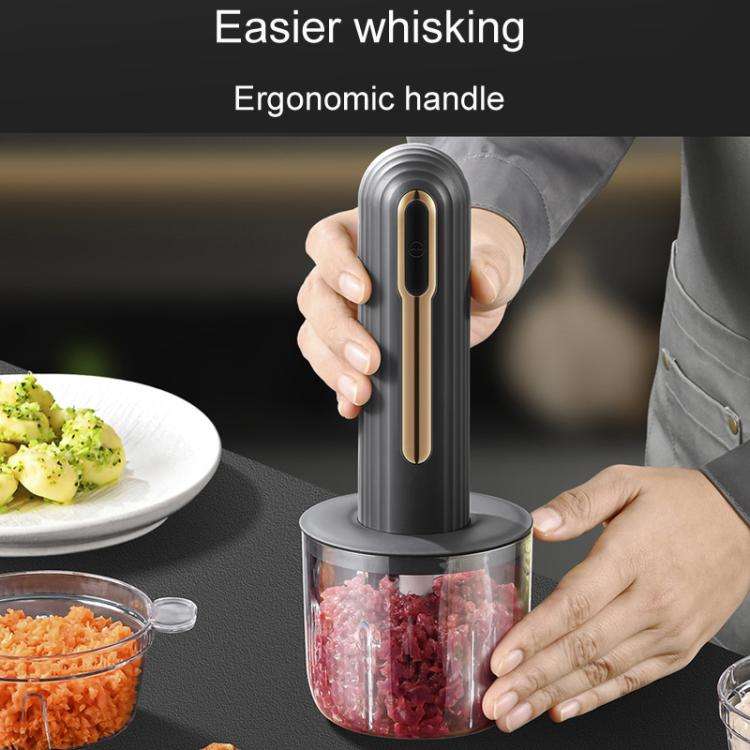 Small Baby Food Processor Kitchen Multifunction Cordless Electrical Meat Grinder(White)