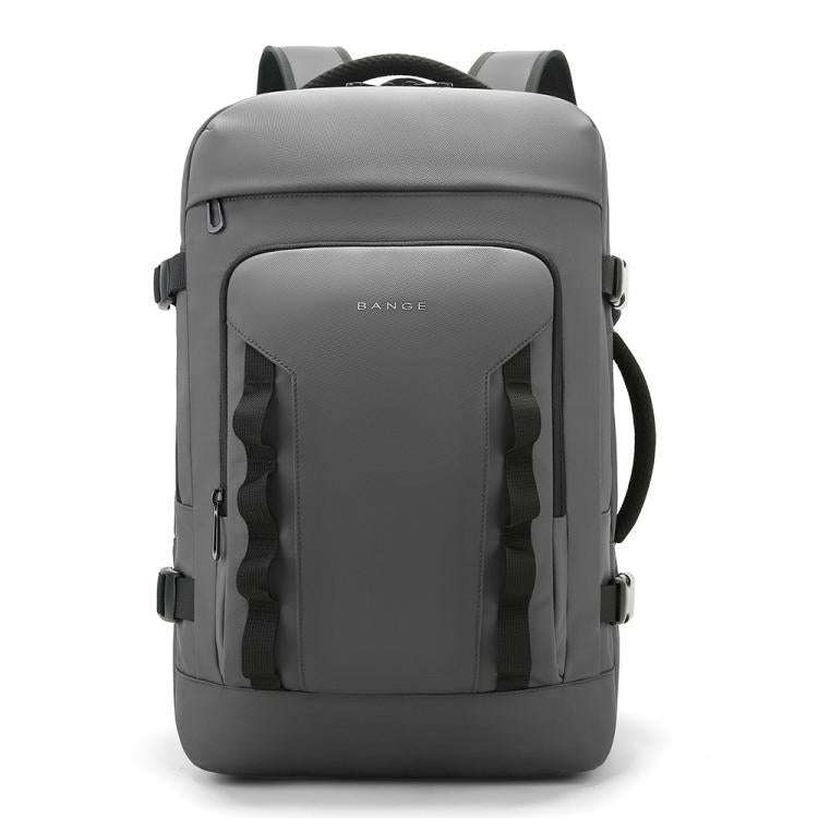 BANGE BG-3055 Men Large Capacity Shoulder Bag Expanded Capacity Business Travel Backpack(Gray)