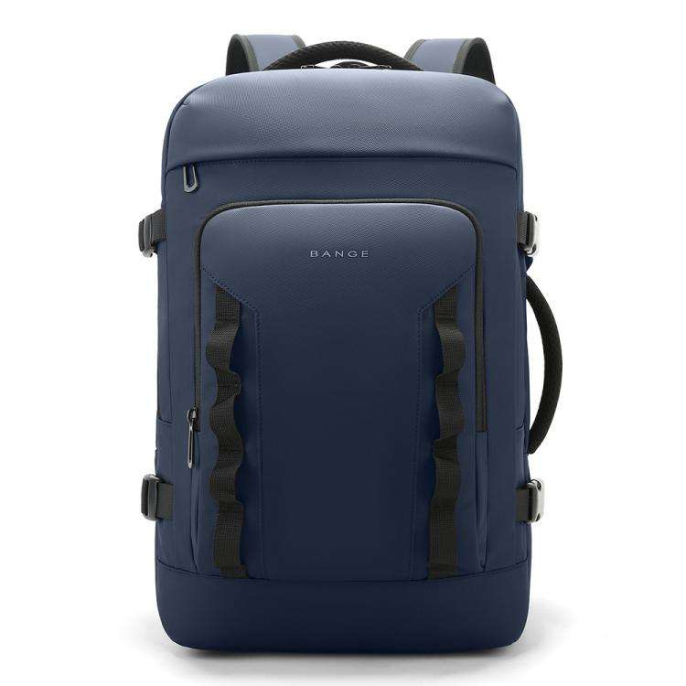 BANGE BG-3055 Men Large Capacity Shoulder Bag Expanded Capacity Business Travel Backpack(Blue)