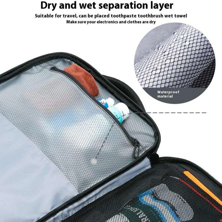 BANGE BG-3055 Men Large Capacity Shoulder Bag Expanded Capacity Business Travel Backpack(Gray)