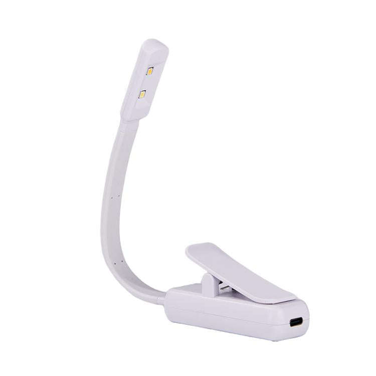 Portable Book Clip Lamp Dormitory Eye Protector Table Lamp Bedroom Night Lights, Color: Charging ...