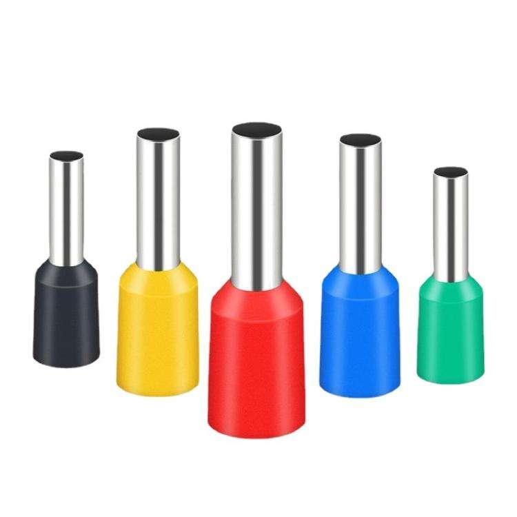 1000pcs /Pack Tube Type Cold Pressed Terminal SV RV Copper Terminal Head, Random Color Delivery, ...