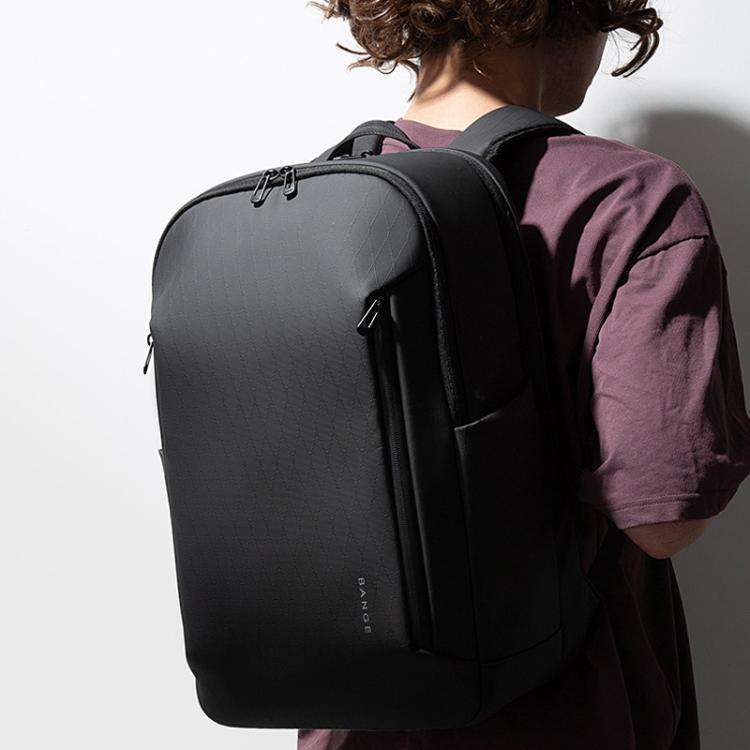 BANGE BG-3057 Large Capacity Men Business Work Lightweight Computer Backpack(Gray)