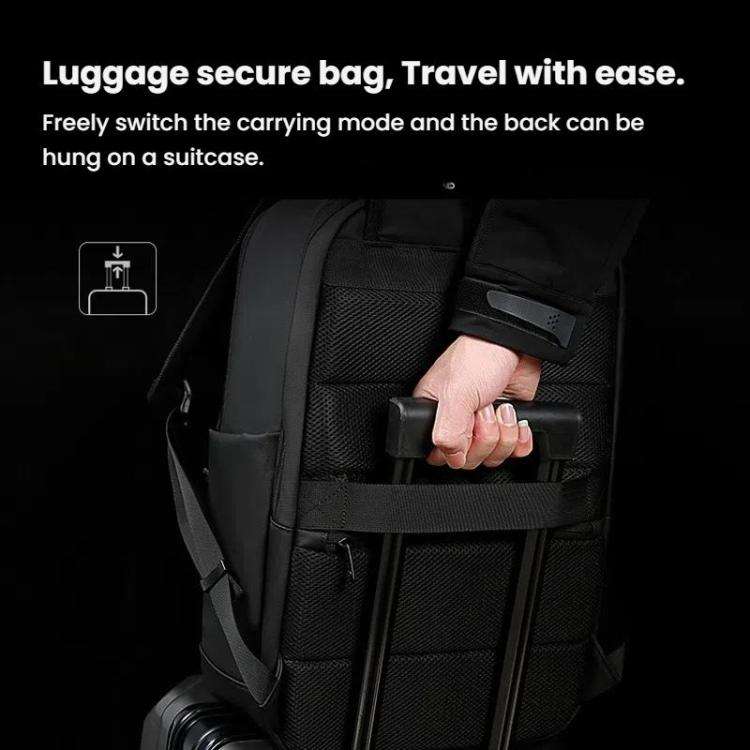 BANGE BG-3057 Large Capacity Men Business Work Lightweight Computer Backpack(Blue)