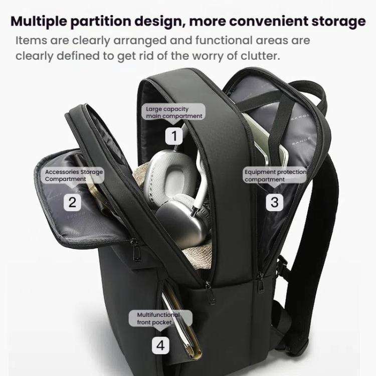 BANGE BG-3065 Business Workplace Shoulder Bag Large Capacity Computer Men Bag(Green)