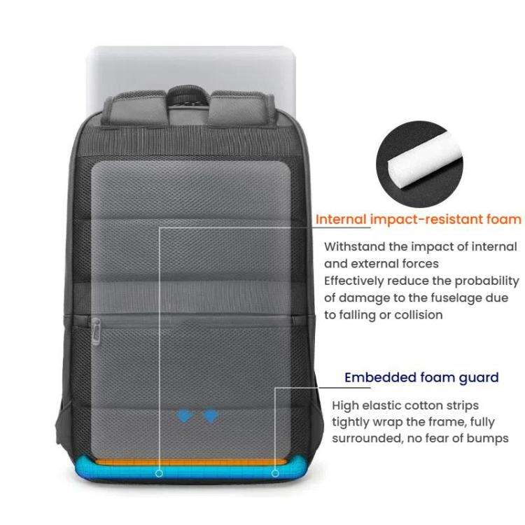 BANGE BG-3065 Business Workplace Shoulder Bag Large Capacity Computer Men Bag(Blue)