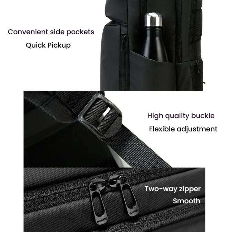 BANGE BG-3065 Business Workplace Shoulder Bag Large Capacity Computer Men Bag(Blue)