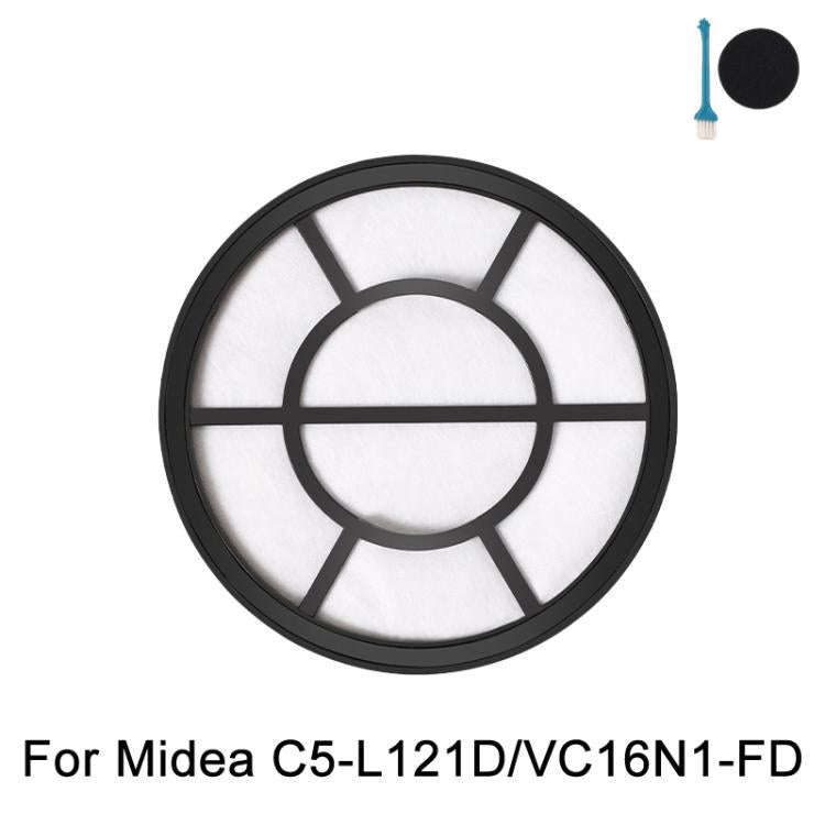 For Midea C5-L121D / VC16N1-FD Vacuum Cleaner Parts Inlet Filter Cotton Filter Element(Black)