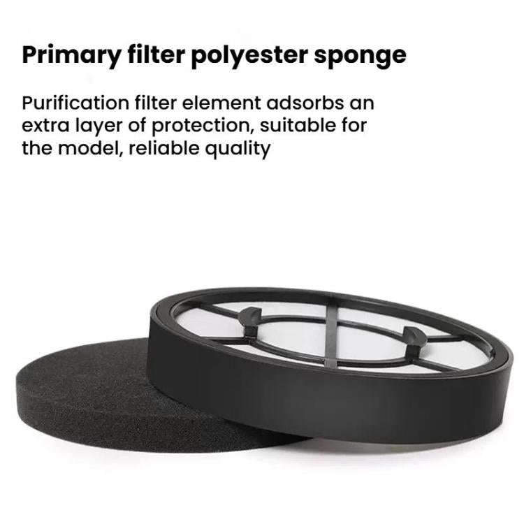 For Midea C5-L121D / VC16N1-FD Vacuum Cleaner Parts Inlet Filter Cotton Filter Element(Black)