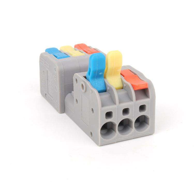 5pcs 3 In 3 Out Terminal Block Push-type Junction Box(KV232-3PC)