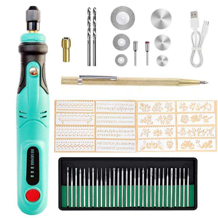 60pcs /Set Mini USB Charging 3-speed Electric Grinder Carving Pen DIY Painting Cutting Drilling M...