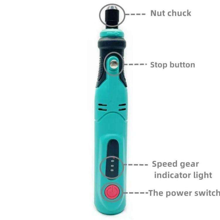60pcs /Set Mini USB Charging 3-speed Electric Grinder Carving Pen DIY Painting Cutting Drilling M...
