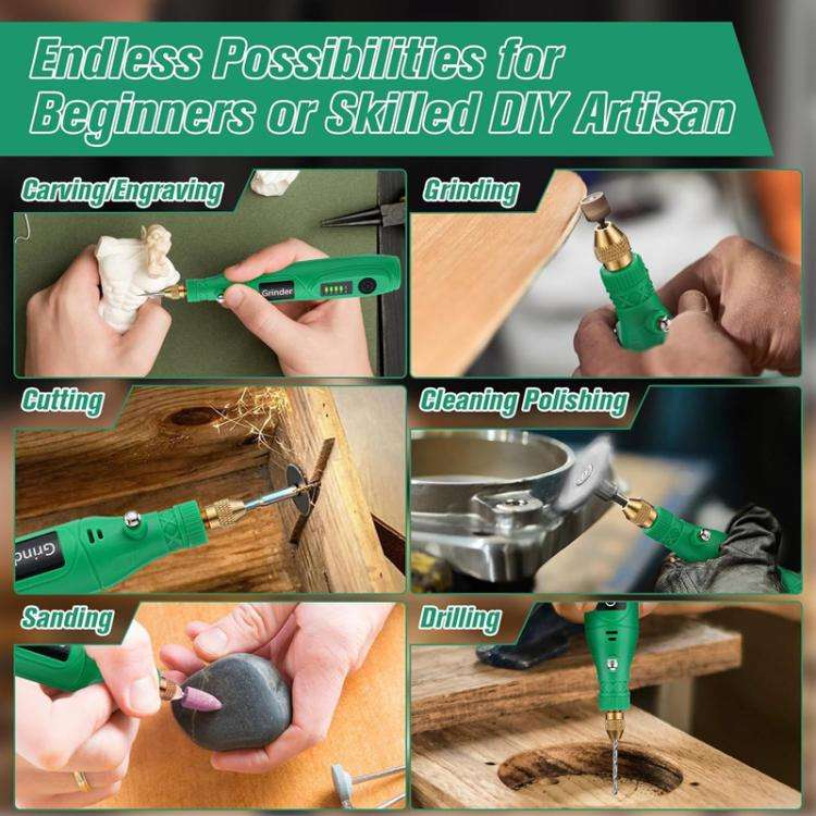137pcs /Set 5-speed Mini Electric Grinder Micro Drill Metal Glass Ceramic Grinding Carving Cuttin...