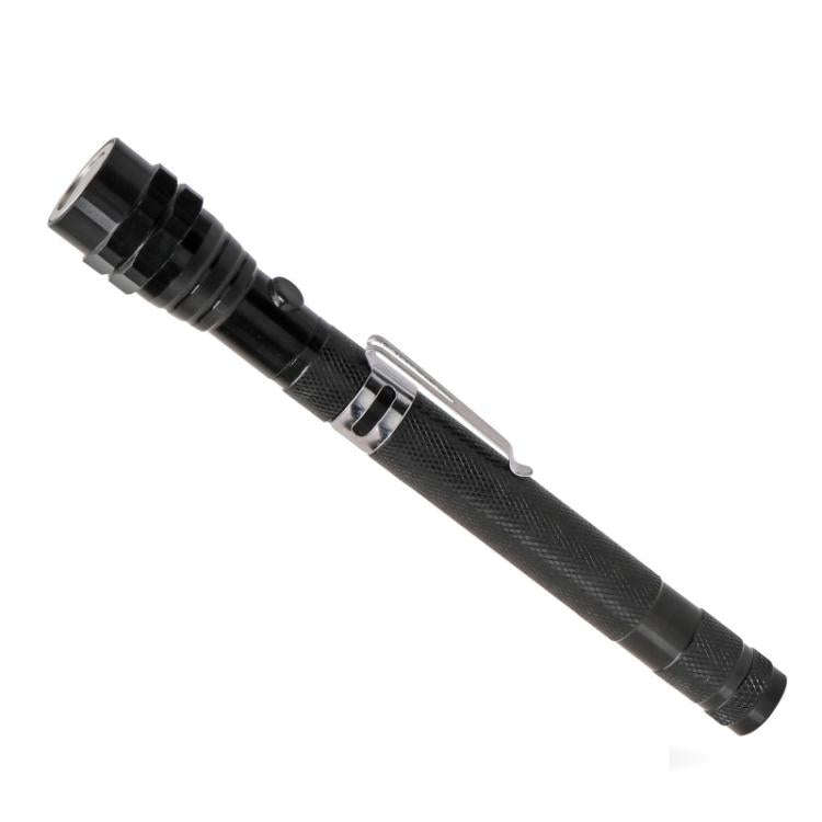 170mm-565mm 3LEDs Light Bendable Telescopic Multifunctional Picker Auto Repair Screw Tool(Black)