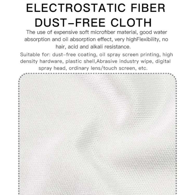 MaAnt 100pcs /Pack Electrostatic Fiber Dustless Cloth Cell Phone Film Repair Anti-Static Dustless...