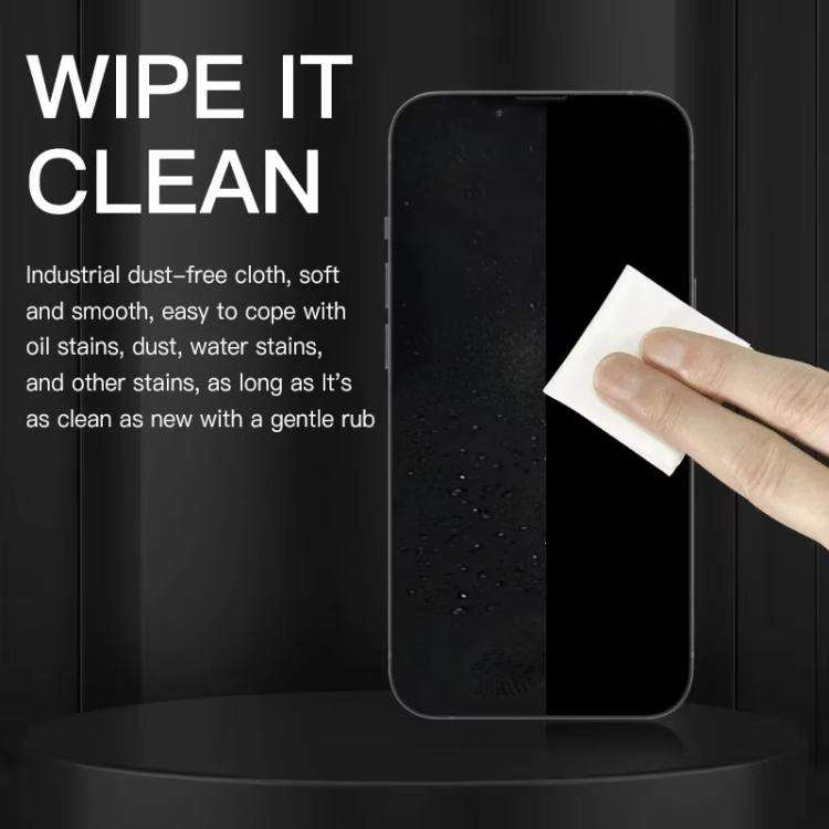 MaAnt 100pcs /Pack Electrostatic Fiber Dustless Cloth Cell Phone Film Repair Anti-Static Dustless...