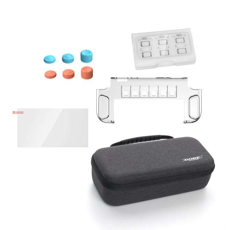 DOBE TNS-5112 For Switch 2 10 In 1 Host Storage Bag+Crystal Case+Tempered Film+Rocker Caps Drop P...