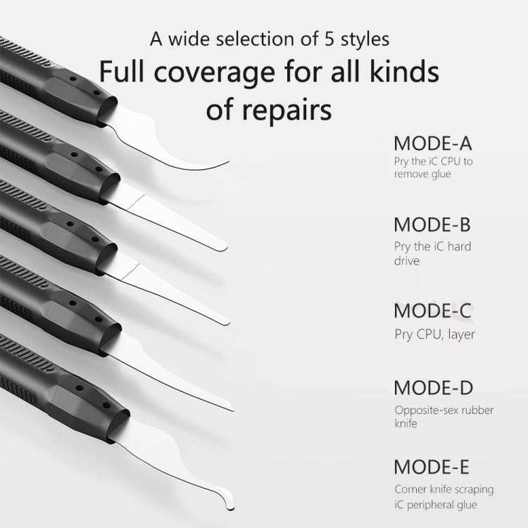 MaAnt M075 5pcs /Set Cell Phone Repair Rework Blade Pry Knife Motherboard Scraping Cutting Degumm...