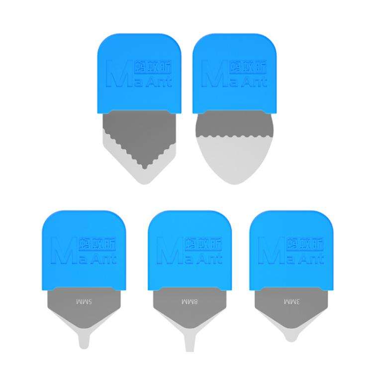 MaAnt M074 5pcs/ Set Cell Phone Repair Removal Tool Set Curved Removal Blade