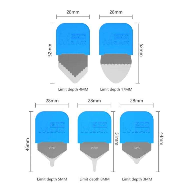 MaAnt M074 5pcs/ Set Cell Phone Repair Removal Tool Set Curved Removal Blade