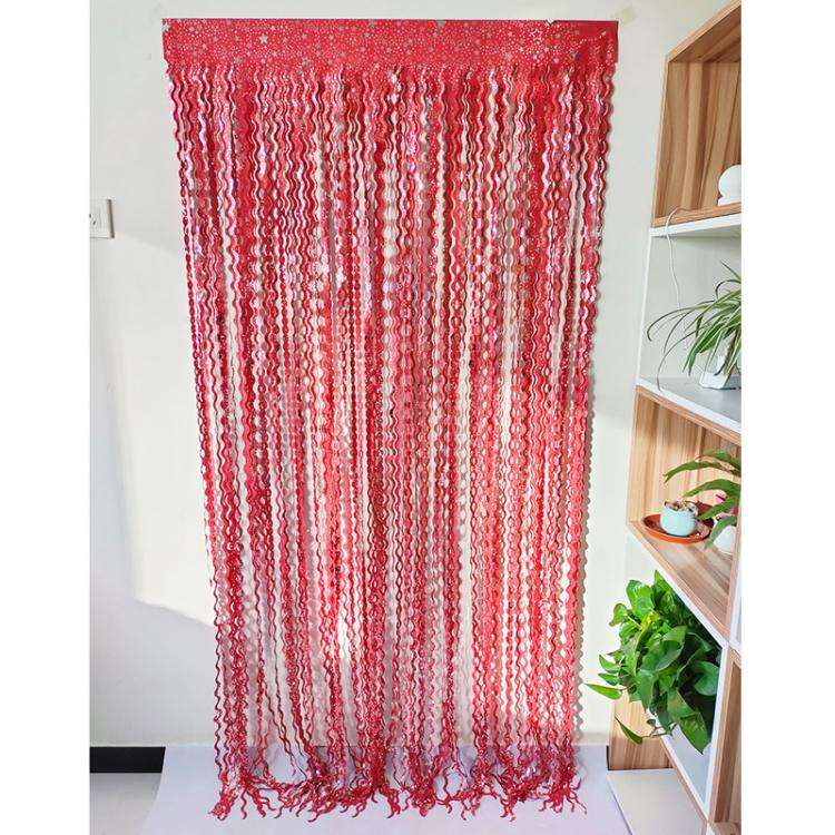 2Packs 1x2m Wave Foil Fringe Curtain Party Anniversary Birthday Background Decoration Venue Props...