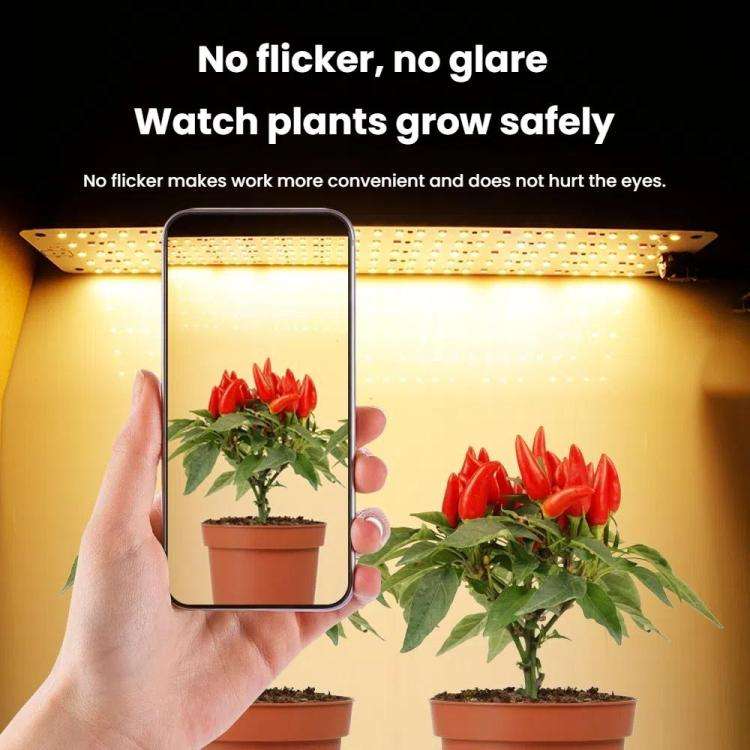 12V Sunlight-Like LED Panel Plant Growth Fill Light, Model: Three Head(EU Plug)