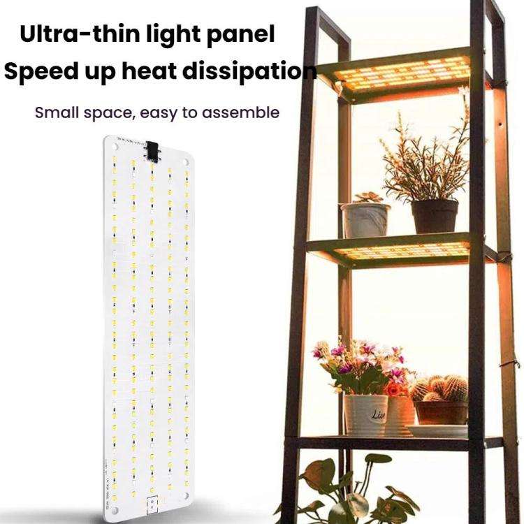 12V Sunlight-Like LED Panel Plant Growth Fill Light, Model: Two Head(UK Plug)