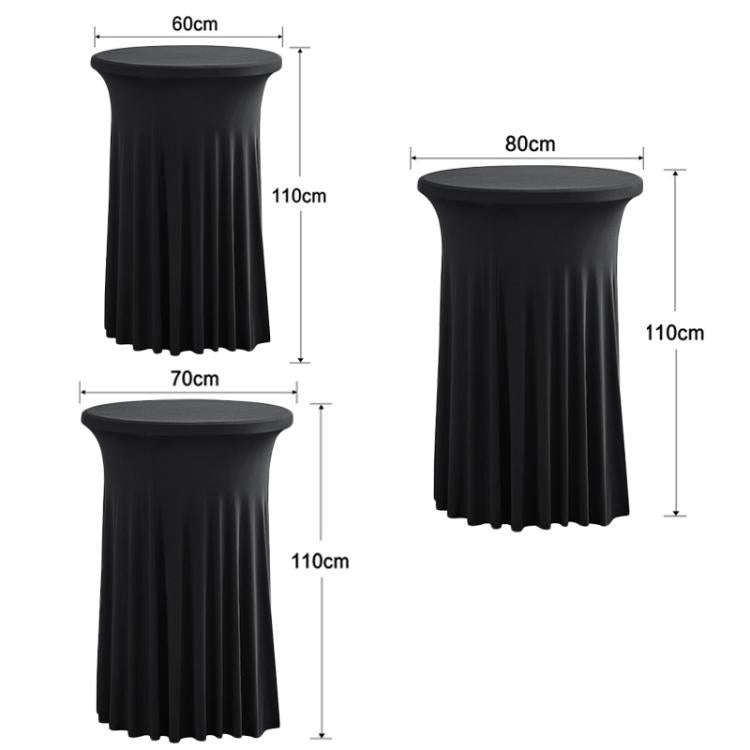 Simple Premium Feeling Business Conference Cocktail Bar Cover Round Sundress Stretch Table Cover,...