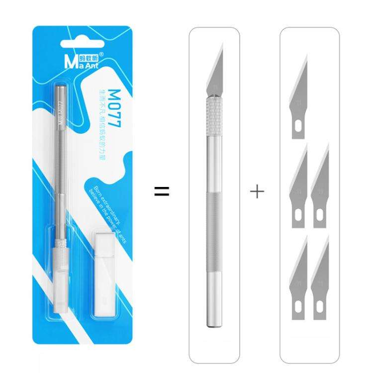 MaAnt M077 6 In 1 Cell Phone Repair Rear Cover Removal Artistic Carving Knife Shovel Glue Knife