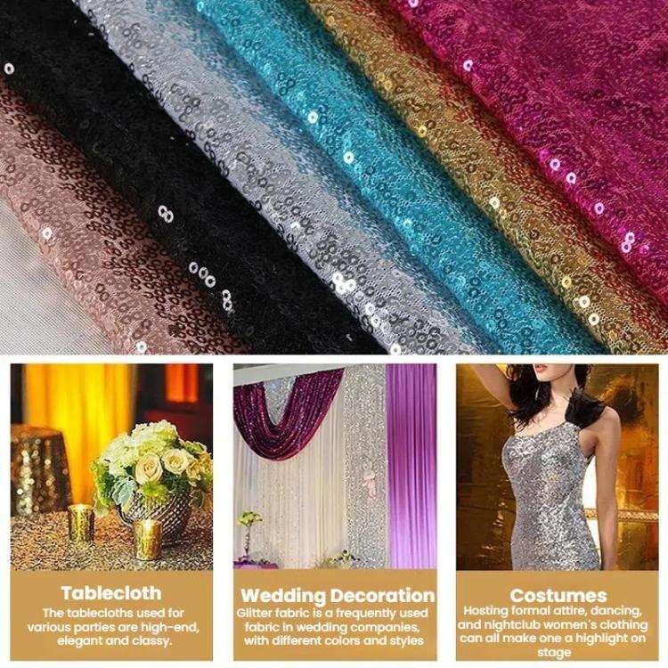 120cmx240cm Hotel Wedding Banquet Site Background Curtains Embroidered Cloth Sequin Curtains Fest...