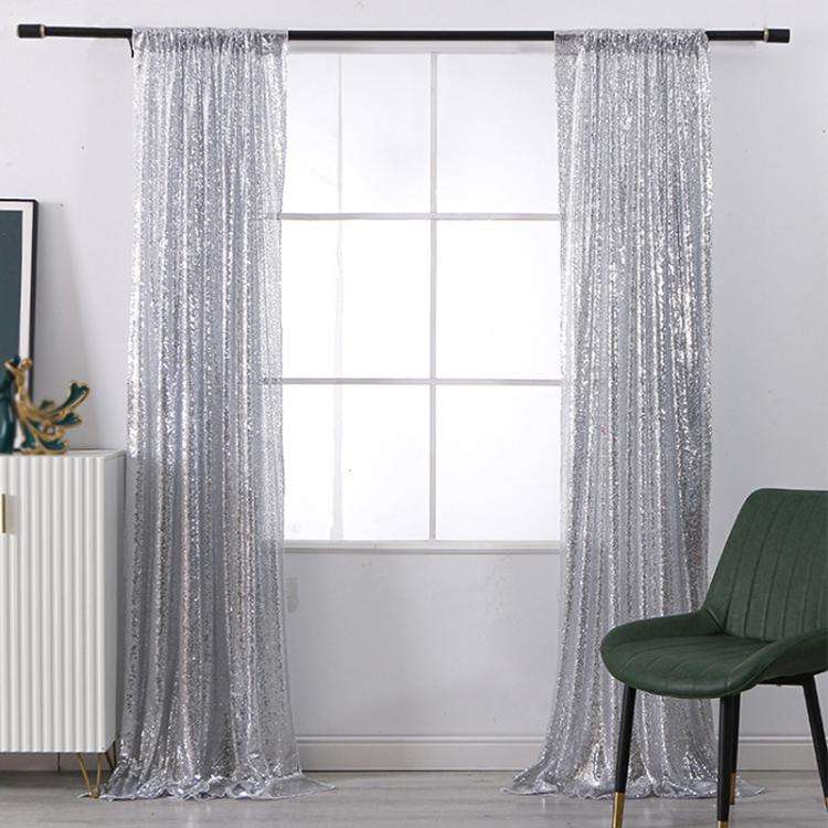 120cmx240cm Hotel Wedding Banquet Site Background Curtains Embroidered Cloth Sequin Curtains Fest...