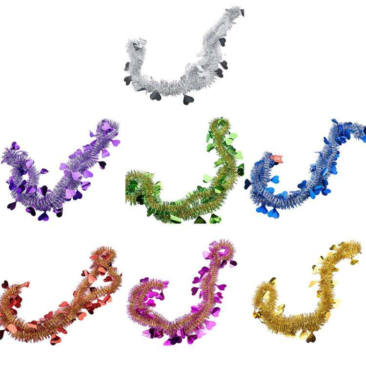 10pcs 1.8m Heart-shaped Ribbon Party Supplies Birthday Christmas Wedding Room Decoration Strips G...