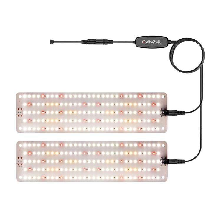 Cold Light LED Parallel Quantum Board Indoor Plant Growth Lamp, Model: Two Heads(UK Plug)