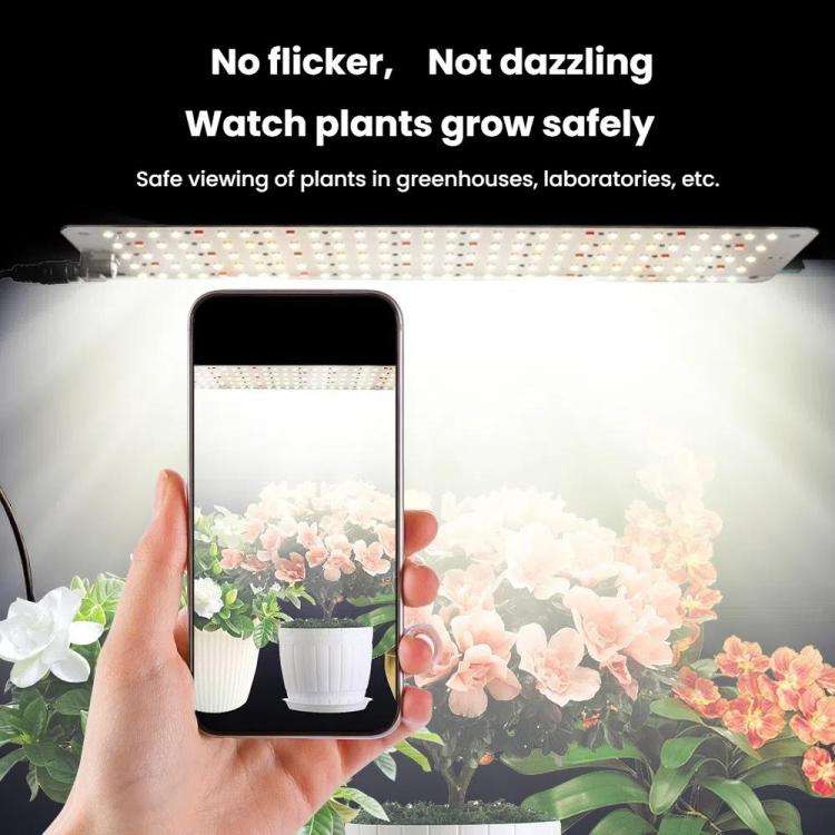 Cold Light LED Parallel Quantum Board Indoor Plant Growth Lamp, Model: Single Head(UK Plug)
