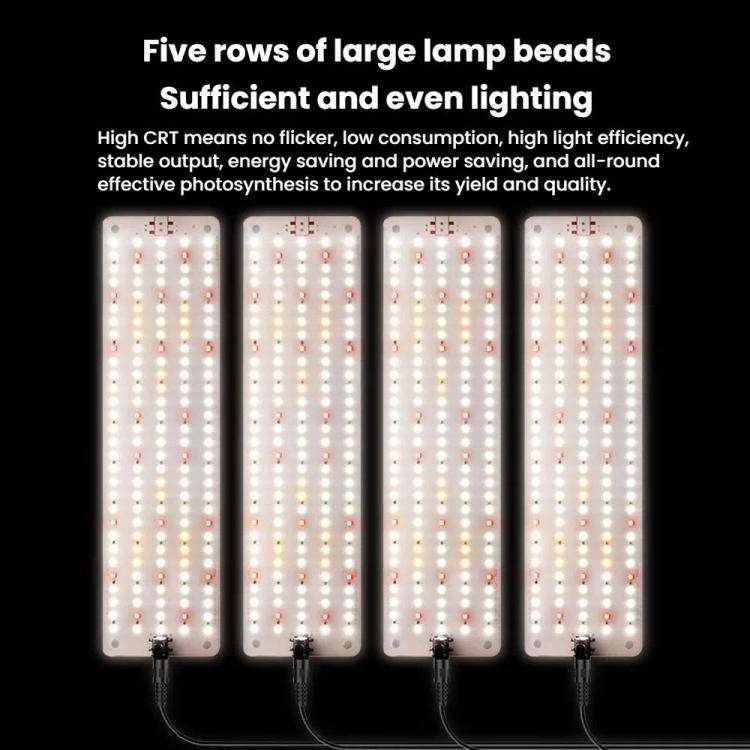 Cold Light LED Parallel Quantum Board Indoor Plant Growth Lamp, Model: Single Head(EU Plug)