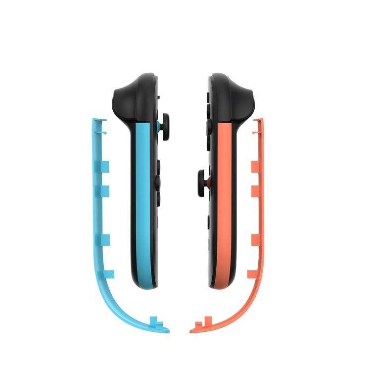For Nintendo Switch 2 JoyCon Left and Right Handle Decorative Strips(Left Blue Right Red)