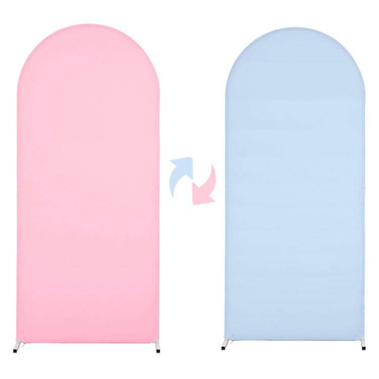 180x80cm Arch Fabric Cover U Shape Spandex Stretch Cloth Cover Wedding Birthday Party Background ...