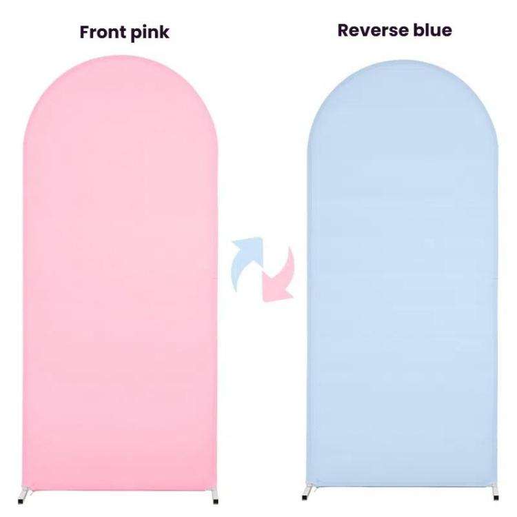 120x50cm Arch Fabric Cover U Shape Spandex Stretch Cloth Cover Wedding Birthday Party Background ...
