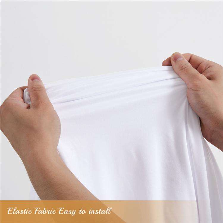 120x50cm Arch Fabric Cover U Shape Spandex Stretch Cloth Cover Wedding Birthday Party Background ...