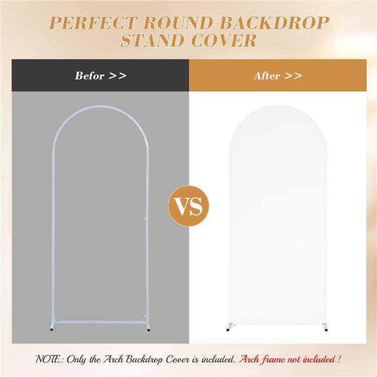 180x80cm Arch Fabric Cover U Shape Spandex Stretch Cloth Cover Wedding Birthday Party Background ...