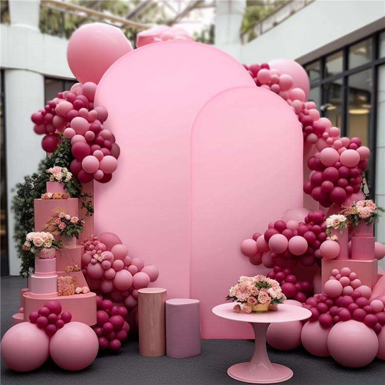 180x80cm Arch Fabric Cover U Shape Spandex Stretch Cloth Cover Wedding Birthday Party Background ...