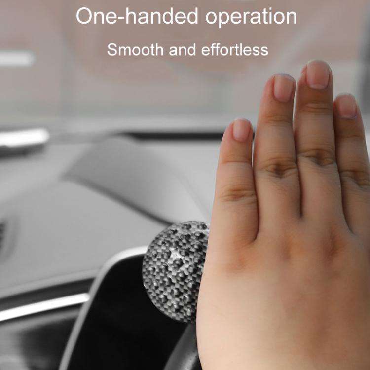 Car Steering Wheel Booster Non-Slip One-Handed Turning Assistant Ball, Style: Black-Massage Model