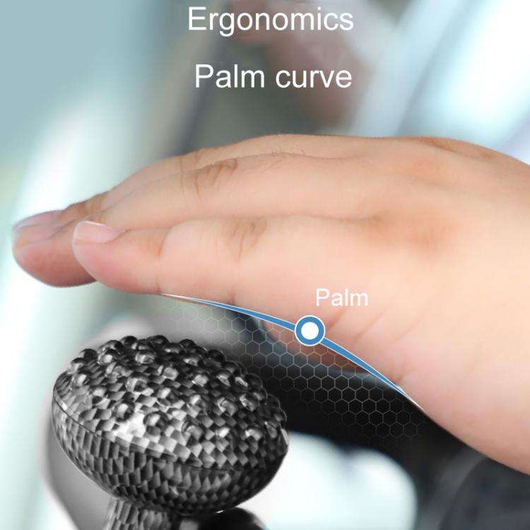 Car Steering Wheel Booster Non-Slip One-Handed Turning Assistant Ball, Style: Black-Massage Model