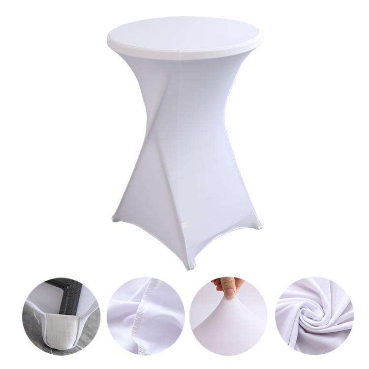 Cocktail Bar Table Cover For Hotel Wedding Decoration Stretch Polyester Banquet Round Table Cover...
